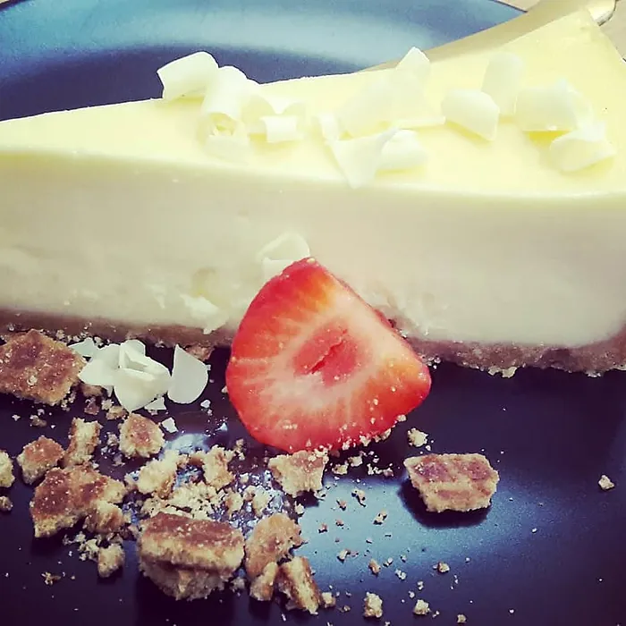 New York cheesecake met aardbei